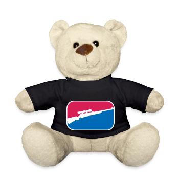 Jäger Gewehr Büchse Jagd cooles lustiges Geschenk - Teddy - Schwarz - Vorne