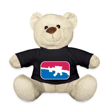 AK47 Gewehr Spezialeinheit Soldaten Geschenk - Teddy - Schwarz - Vorne