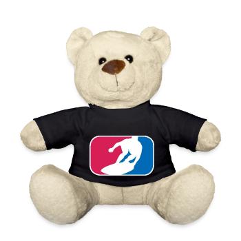 Surfer Wellenreiten Meer Urlaub Strand Geschenk - Teddy - Schwarz - Vorne