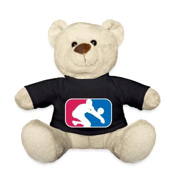 Volleyball Beachvolleyball Volley lustige Geschenk - Teddy - Schwarz - Vorne