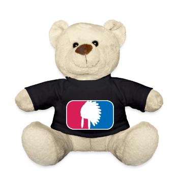 Indianer Häuptling Kopfschmuck lustige Geschenk - Teddy - Schwarz - Vorne