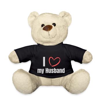 I love my husband - Teddy Bear - black - Front