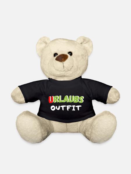 Urlaubs Outfit - Teddy - Schwarz