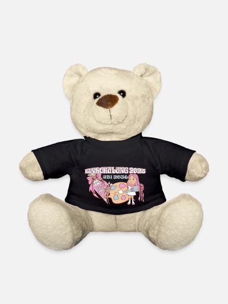 Einschulung 2023 Schulanfänger Schulanfang - Teddy - Schwarz