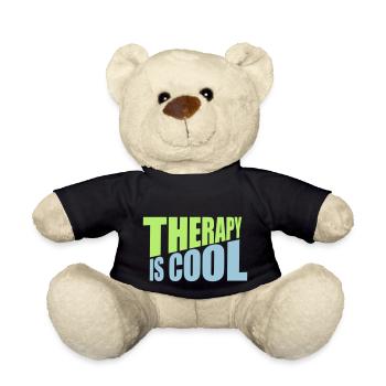 therapy is cool Zitat - Teddy - Schwarz - Vorne