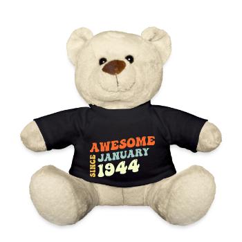 Groovy 79 Jahre alt genial seit Januar 1944 - Teddy - Schwarz - Vorne
