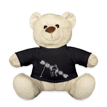 Fishing Fishing Fishing Hooks Anglers - Teddy Bear - black - Front