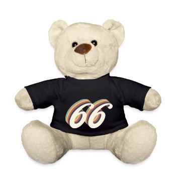 66th anniversary vintage - Teddy Bear - black - Front