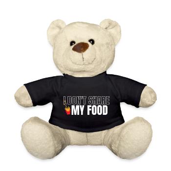 Ne partage pas ma nourriture - Nounours - noir - Devant