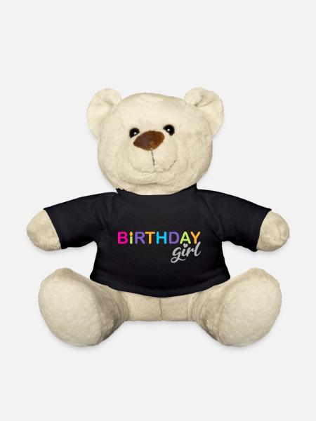 Birthday Girl - Teddy Bear - black