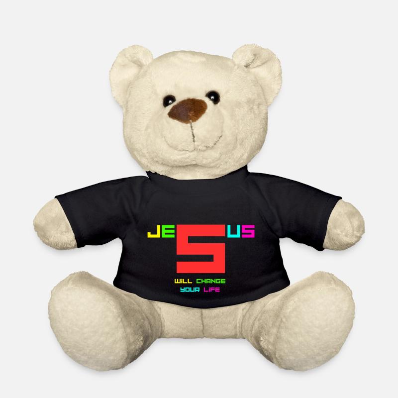 Jesus will change your life2 - Teddy Bear - black