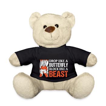 Drop Like A Butterfly Block Like A Beast Woman Fie - Nounours - noir - Devant