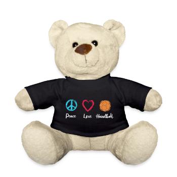 Paix Amour Handball - Nounours - noir - Devant