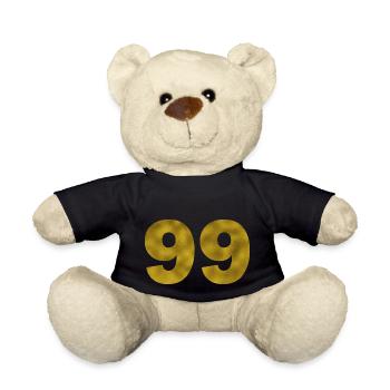 Geburtstag 99 Jahre - Teddy - Schwarz - Vorne