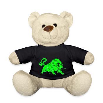 Tête de taureau tête Logo Steak Beast Gym corne - Nounours - noir - Devant