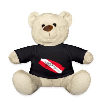 Shark Diving - Teddy Bear - black - Front