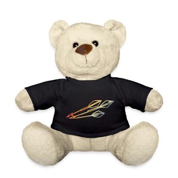 Vintage Pfeil Skizze - Teddy - Schwarz - Vorne