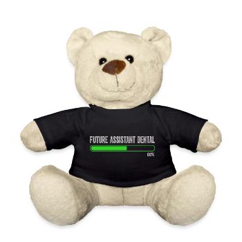 Future Vintage Retro Assistant Dental Surgery - Teddy Bear - black - Front
