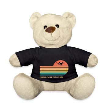 Ich kann nicht, ich bin zu faul - Teddy - Schwarz - Vorne
