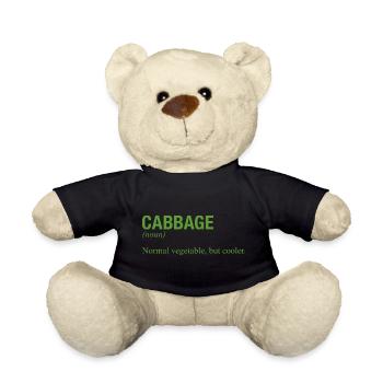 CABBAGE - Teddy Bear - black - Front