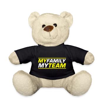 My Family Team Saying - Teddy Bear - black - Front