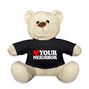 Nächstenliebe – Christlicher Glaube – Jesus - Teddy - Schwarz - Vorne