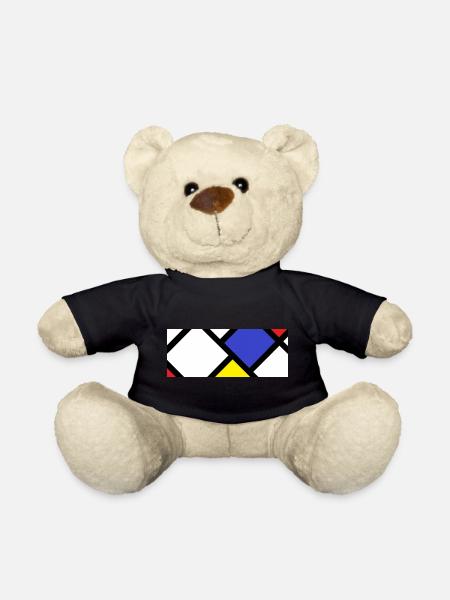Countercomposition according to "De Stijl" - Teddy Bear - black