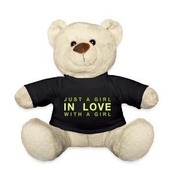 Juste une fille amoureuse d’une fille - Nounours - noir - Devant