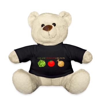salade tomate oignon - Nounours - noir - Devant