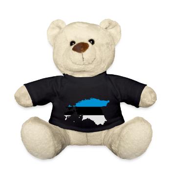 Estonia - Teddy Bear - black - Front