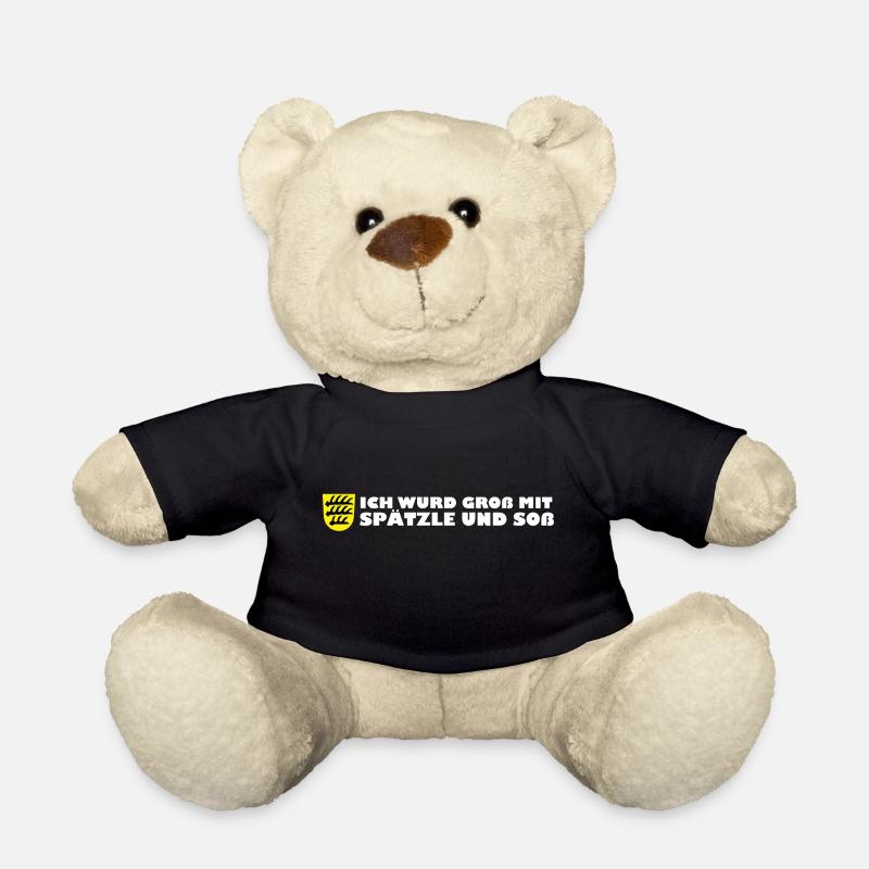 ich wurde groß mit Spätzle und Soß - Teddy - Schwarz