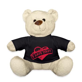 I-love-you - Teddy - Schwarz - Vorne