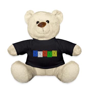 Nepal,Gebetsfahnen - Teddy - Schwarz - Vorne