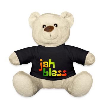 jah bless - Nounours - noir - Devant