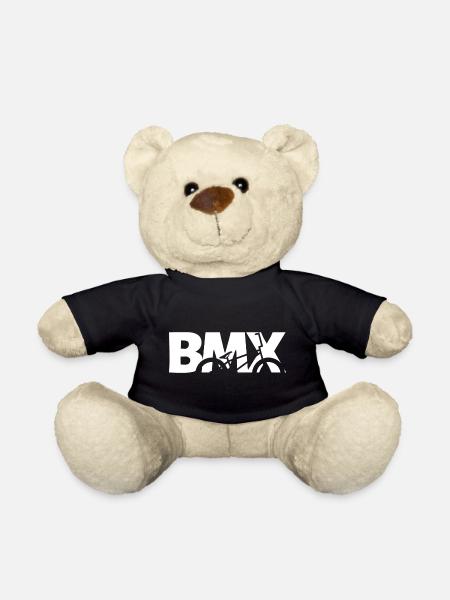 Chemise BMX Rider pour enfants et motards - Nounours - noir