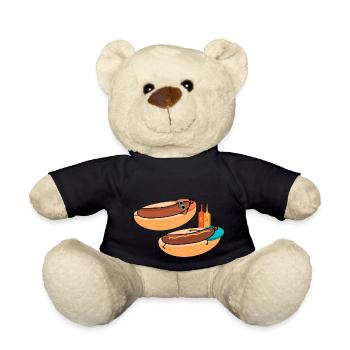 Heiße Würstchen - Teddy - Schwarz - Vorne