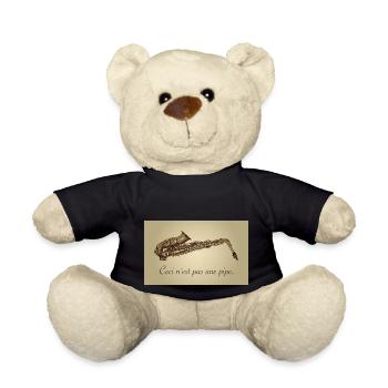 ceci nest pas une pipe - Saxophone and music lover - Teddy - Schwarz - Vorne