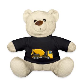 Concrete mixer - Teddy Bear - black - Front