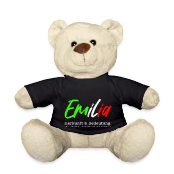 Emilia - Herkunft und Bedeutung - Teddy - Schwarz - Vorne