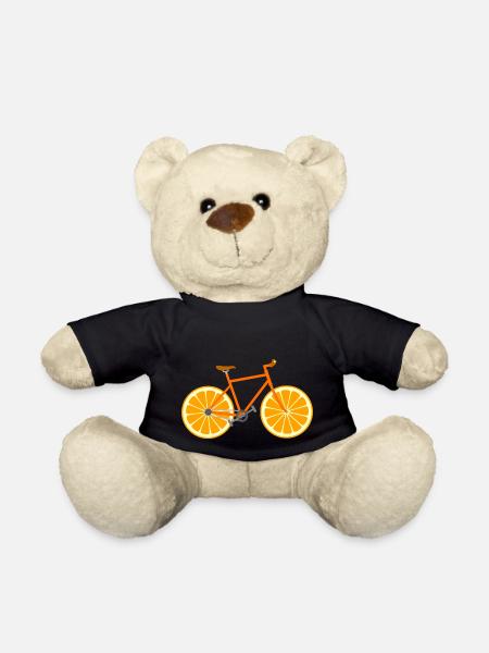 Fahrrad Obst Frucht Orange - Teddy - Schwarz