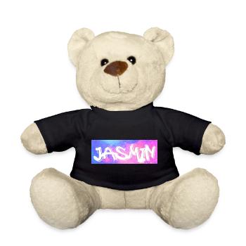 Jasmin Nom cadeau idée cadeau galaxie - Nounours - noir - Devant