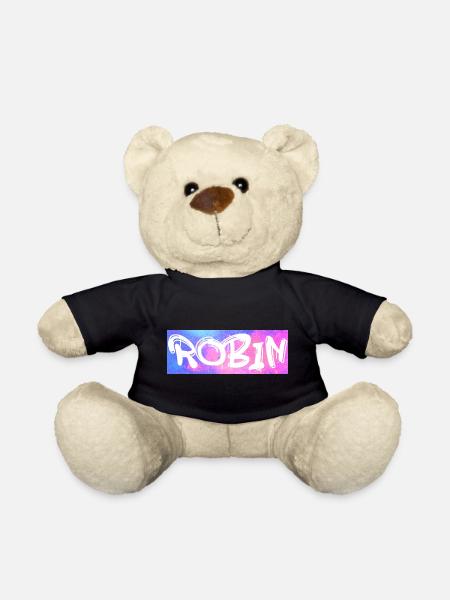 Robin Name Geschenk Geschenkidee Galaxie - Teddy - Schwarz