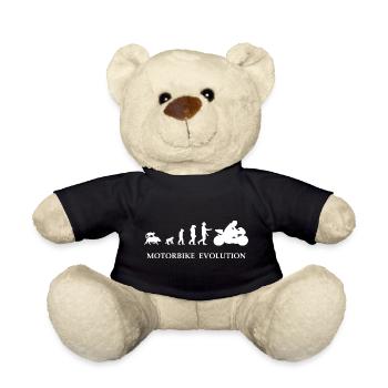 EVOLUTION MOTORBIKE biker motorcycle fun Outfit - Teddy - Schwarz - Vorne
