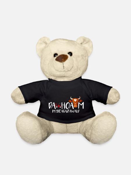 Vorarlberg Heimat Spruch Dahoam Bregenzerwald - Teddy - Schwarz