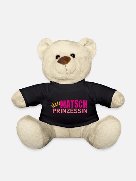 Muddy run shirt Matsch Prinzessin Laufshirt Team - Teddy - Schwarz