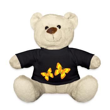 Butterfly Butterfly Insects Spring Summer colorful - Teddy Bear - black - Front