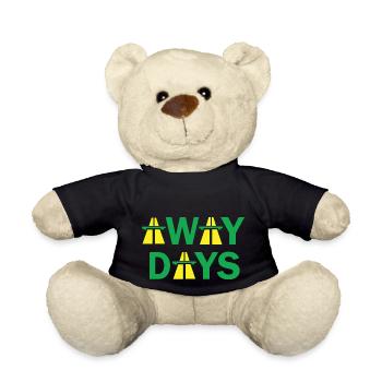 Away Days Football - Teddy Bear - black - Front