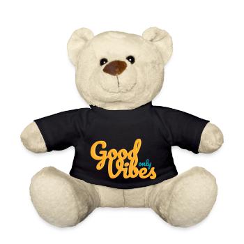 Nur gute Stimmung - Teddy - Schwarz - Vorne