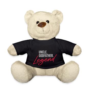 Uncle Godfather Legend Quote - Teddy Bear - black - Front