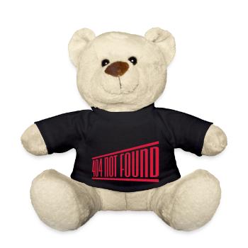 Computer 404 Message Connection - Teddy Bear - black - Front